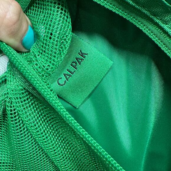 Calpak Travel Tech Organizer Green Checkerboard Print Checkered - Picture 9 of 9